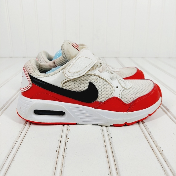 Nike Air Max Logo Strap Lace Up Kids' Athletic Sneakers H114 - Picture 5 of 11